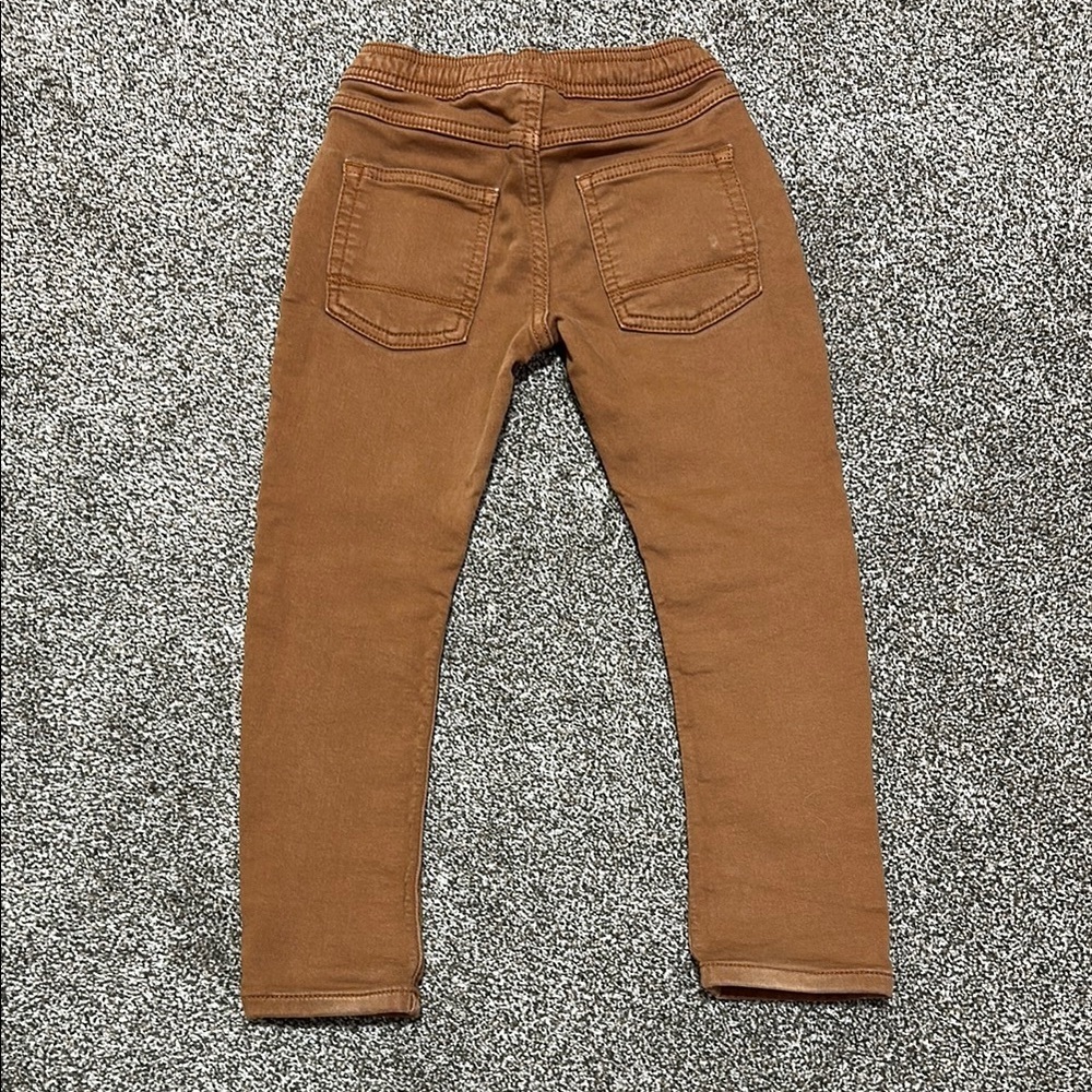 Cat & jack tan jogger chino khaki pants size 5 good for fall pictures - Picture 5 of 6